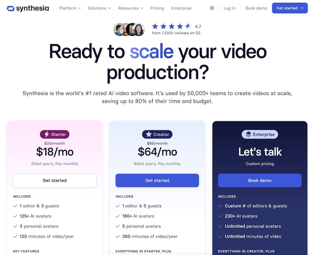 生成影片AISynthesia AI教學價格